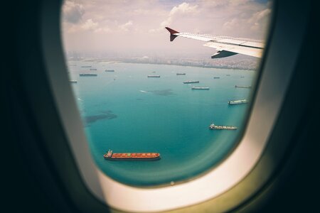 Travel trip sky