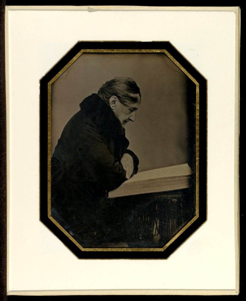 Jean-Gabriel Eynard (Swiss - Self-Portrait with a Folio Volume - Google Art Project