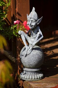 Elf gnome garden ornament photo