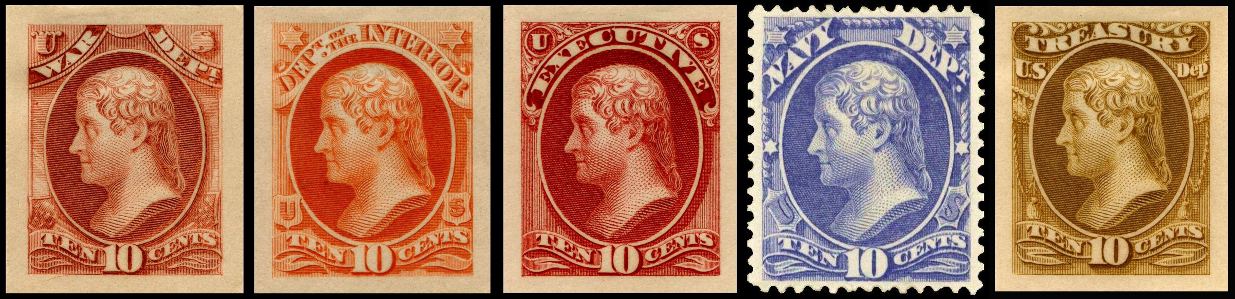 Jefferson Official Postage 1915