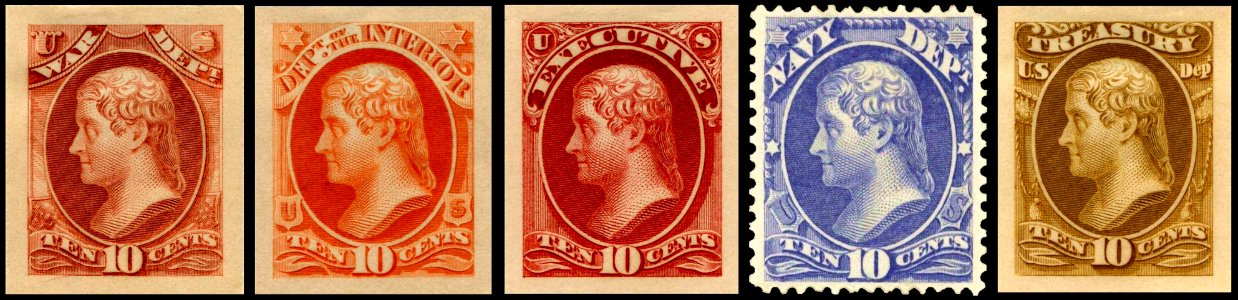 Jefferson Official Postage 1915