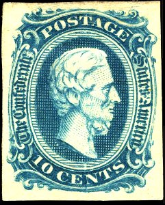 Jefferson Davis 1863 10c