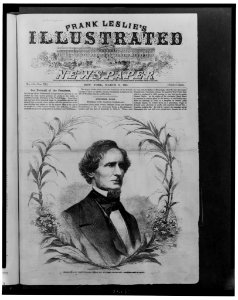 Jefferson Davis, first president of the new Southern Confederacy - photographed by Brady. LCCN2001700451