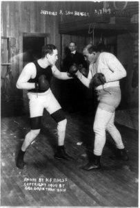 Jeffries and Sam Berger (sparring) LCCN96513919