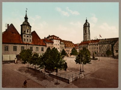 Jena. Marktplatz & Bismarckbrunnen LOC ppmsca.52574 photo