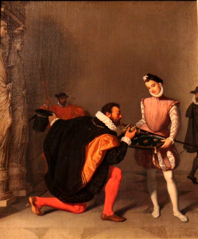 Jean-Auguste-Dominique Ingres - Don Pedro de Tolède baisant l'épée d'Henri IV 02