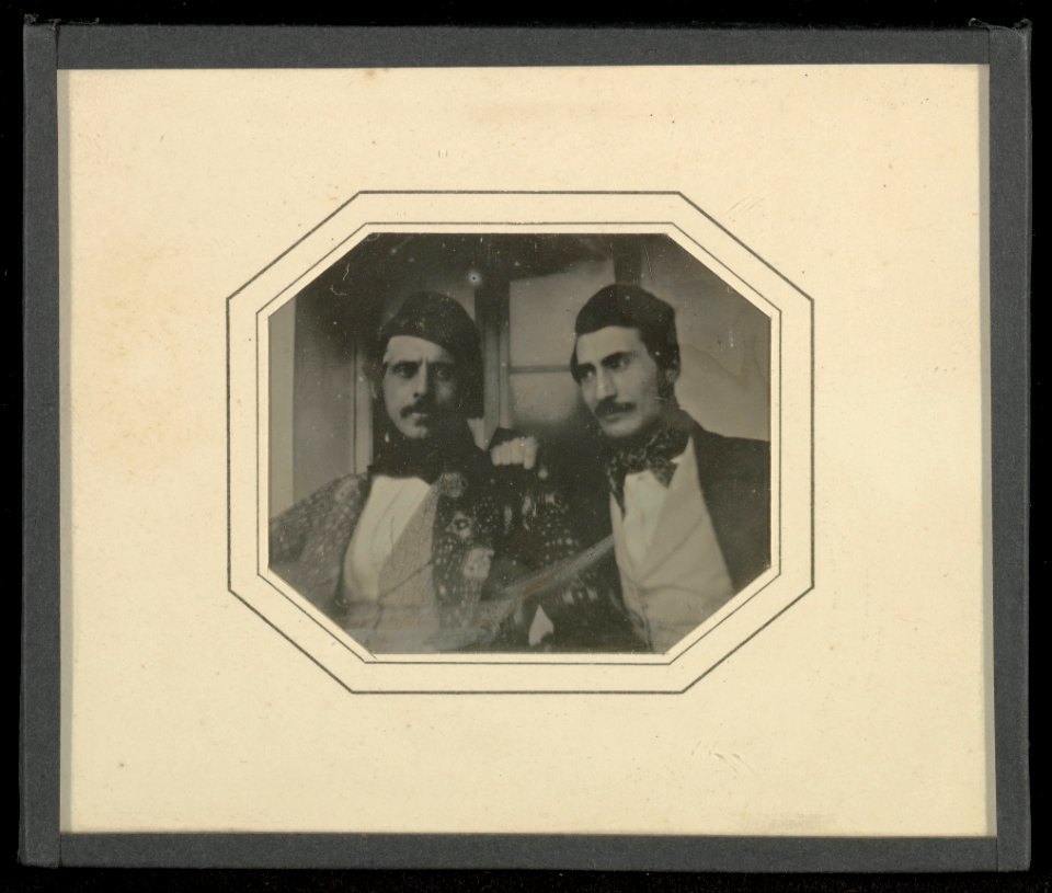Jean-Gabriel Eynard (Swiss - (Portrait of two moustachioed men) - Google Art Project