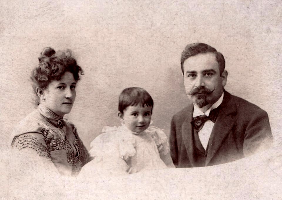 Jean Bruller et ses parents vers 1905
