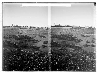 Jerusalem (El-Kouds), approach to the city. Panorama of Western Hill No. 2, central part LOC matpc.05005