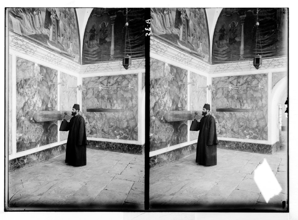 Jerusalem (El-Kouds), approach to the city. Gongs in Armenian convent LOC matpc.05003