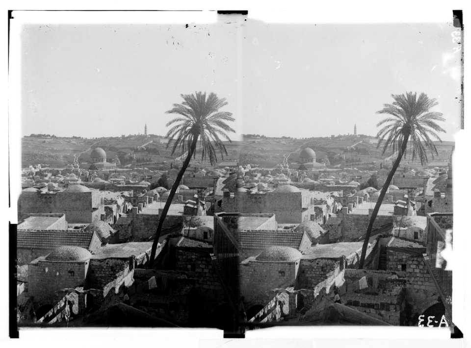 Jerusalem (El-Kouds), approach to the city. Jerusalem from the Tower of David LOC matpc.05001