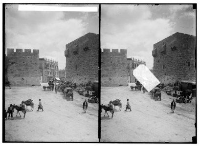 Jerusalem (El-Kouds), approach to the city. New entrance, breach in the city wall LOC matpc.00845