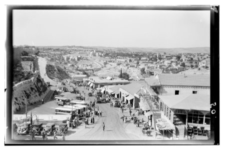 Jerusalem (El-Kouds), approach to the city. Plain of Rephaim from the Jaffa Gate LOC matpc.14243