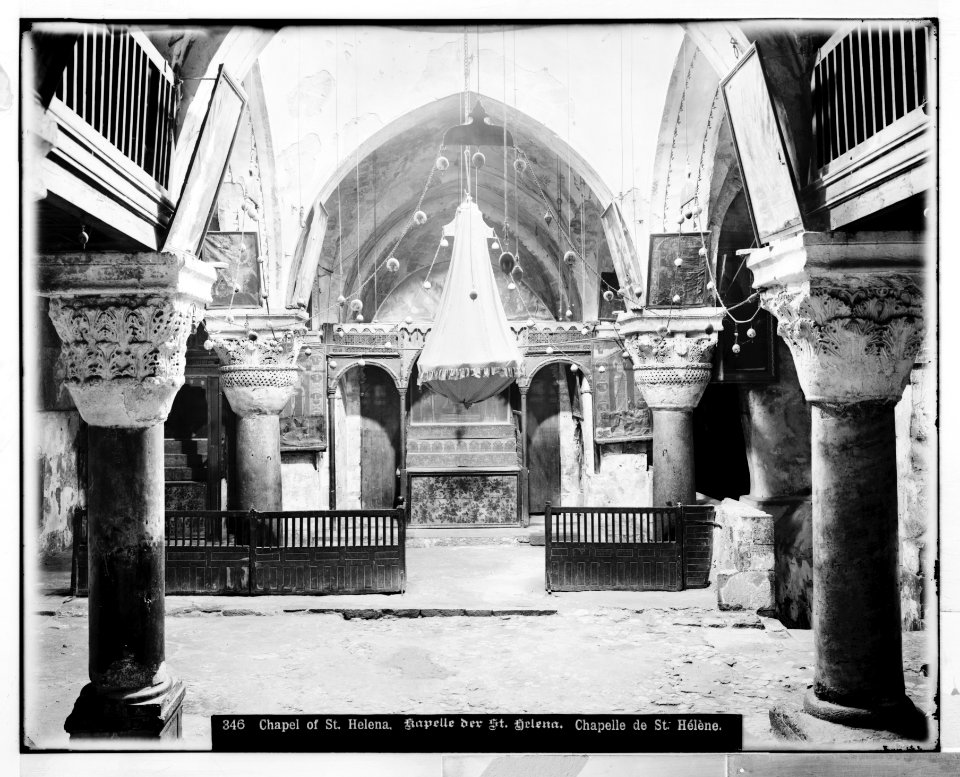 Jerusalem (El-Kouds). Chapel of St. Helena, Church of Holy Sepulchre LOC matpc.06581