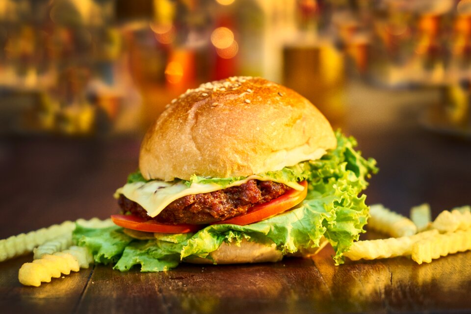 Beautiful healthy food macro