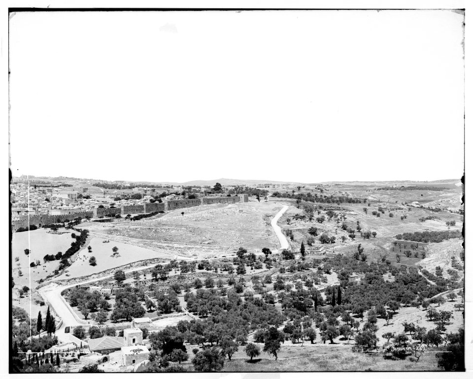 Jerusalem (El-Kouds). (Jerusalem from the Mount of Olives) LOC matpc.06729