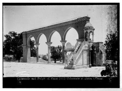 Jerusalem (El-Kouds). Colonnade and Pulpit of Omar LOC matpc.07490