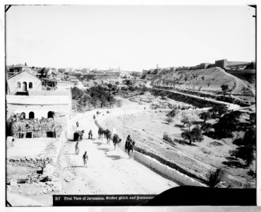 Jerusalem (El-Kouds). First view of Jerusalem from the south LOC matpc.06533