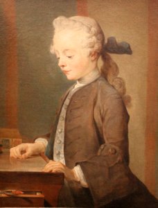 Jean-baptiste-siméon chardin, ritratto di auguste gabriel godefroy (scolaro che gioca a toton), 1741, 02