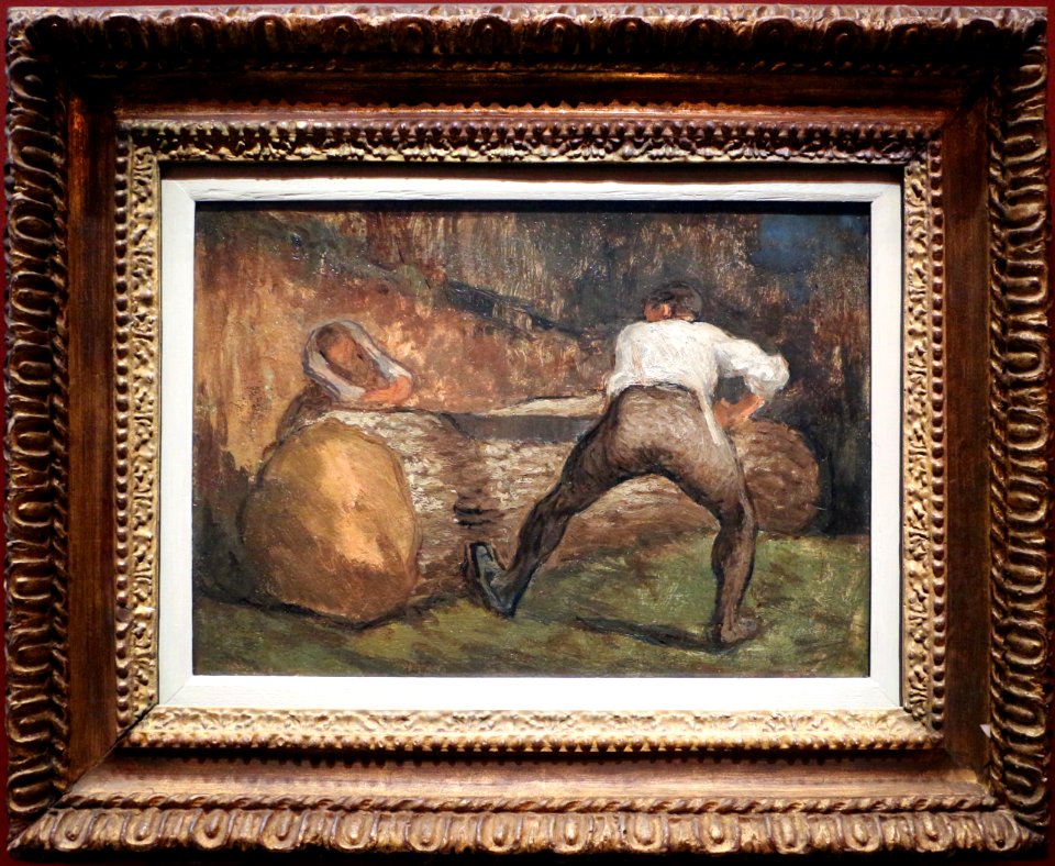 Jean-françois millet, i boscaioli (boscaioli in una foresta francese), 1855 ca