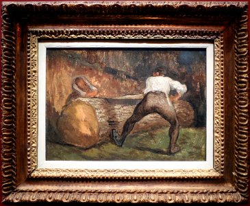 Jean-françois millet, i boscaioli (boscaioli in una foresta francese), 1855 ca