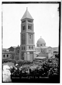 Jerusalem (El-Kouds). German Lutheran Church LOC matpc.07503