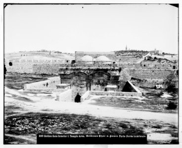 Jerusalem (El-Kouds). Golden Gate from the Temple area LOC matpc.06648