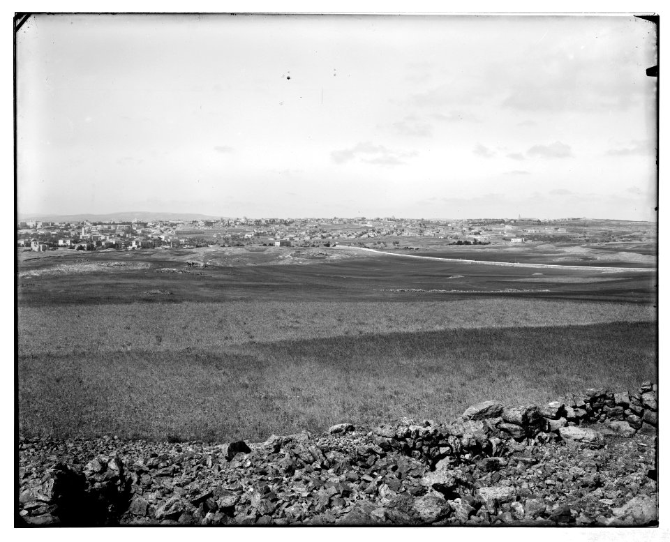 Jerusalem (El-Kouds). Distant view of western section of Jerusalem from the north LOC matpc.06534