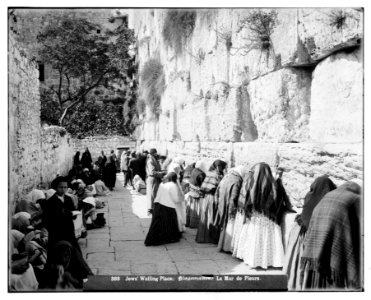 Jerusalem (El-Kouds). Jews' wailing place LOC matpc.06650