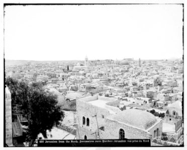 Jerusalem (El-Kouds). Jerusalem from the north, showing flat-roofed houses LOC matpc.06733