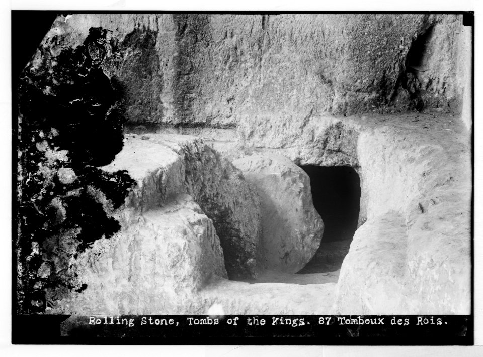 Jerusalem (El-Kouds). Rolling Stone, Tombs of the Kings LOC matpc.07506
