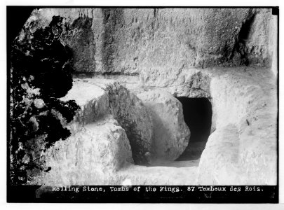 Jerusalem (El-Kouds). Rolling Stone, Tombs of the Kings LOC matpc.07506