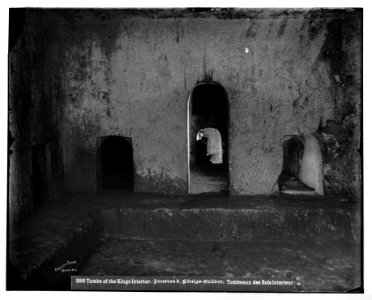 Jerusalem (El-Kouds). Tombs of the Kings, interior. LOC matpc.06675