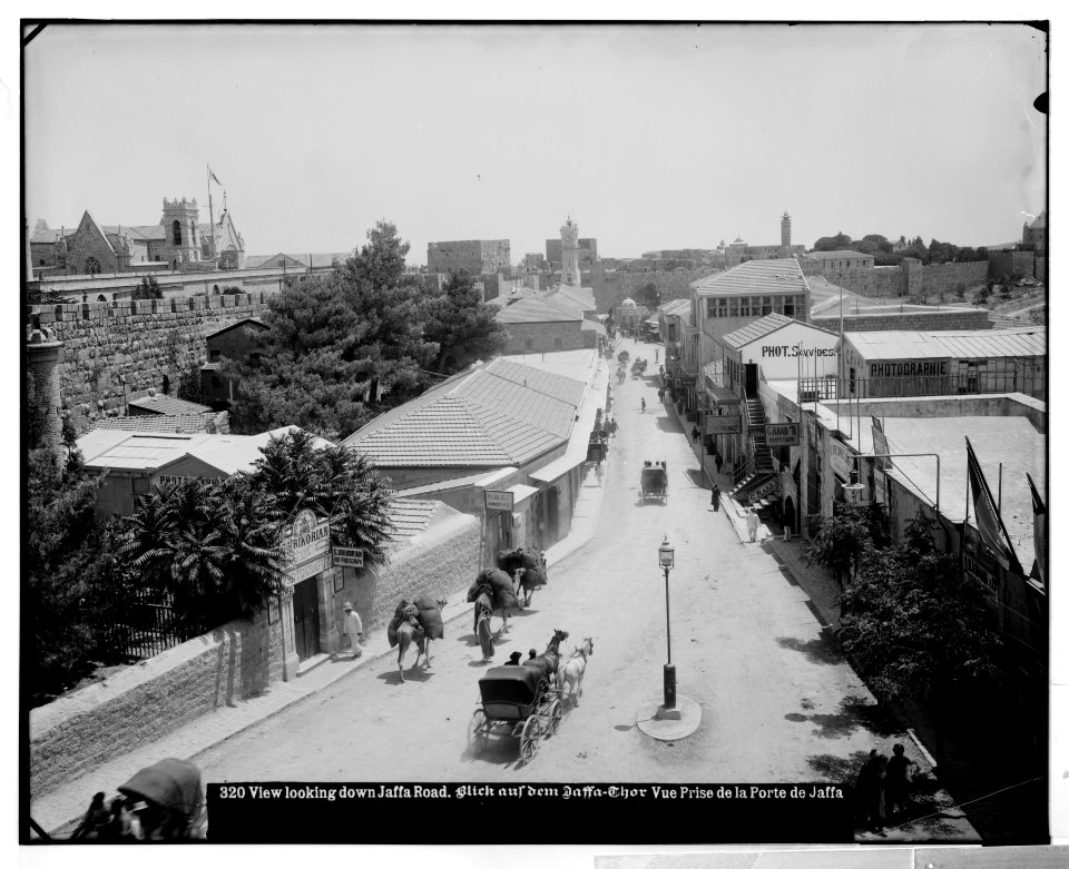 Jerusalem (El-Kouds). The Jaffa Road, main thoroughfare of the new city LOC matpc.06541