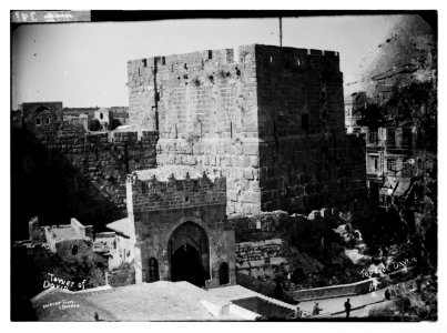 Jerusalem (El-Kouds). Towers of David and Hippicus. LOC matpc.07479