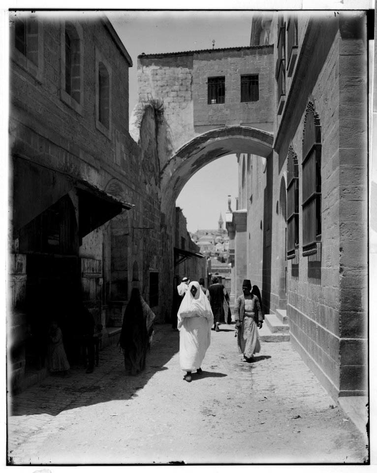Jerusalem (El-Kouds). Via Dolorosa, Arch of Ecce Homo. LOC matpc.06600