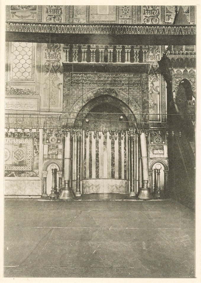 Jerusalem Aķșā-Moschee- Miḥrâb (Gebetsnische) erbaut von Saladin nach Rückeroberung der Stadt von den Kreuzfahren I, Jahre 1187. LCCN2014648719