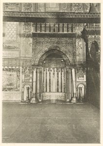 Jerusalem Aķșā-Moschee- Miḥrâb (Gebetsnische) erbaut von Saladin nach Rückeroberung der Stadt von den Kreuzfahren I, Jahre 1187. LCCN2014648719
