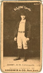 Jerry Denny, Indianapolis Hoosiers, baseball card portrait LCCN2007686541