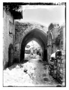 Jerusalem in snow. 1921 LOC matpc.11485