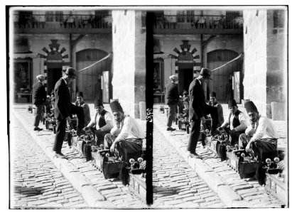 Jerusalem shoeblacks at the Jaffa Gate LOC matpc.02976