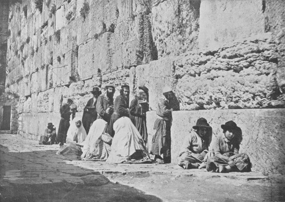 Jerusalem. Wailing place, 30.Holy land photographed. Daniel B. Shepp. 1894 (cropped)