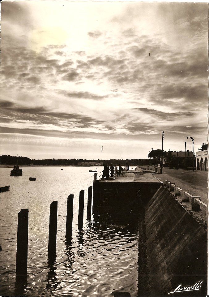 Jetée en bois de l'ancien port de Capbreton