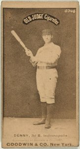 Jerry Denny, Indianapolis Hoosiers, baseball card portrait LCCN2007686542