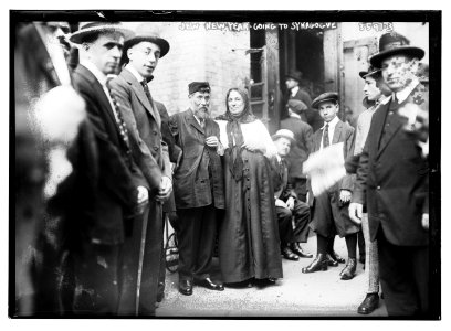 Jew(ish) New Year - going to synagogue LCCN2014699822