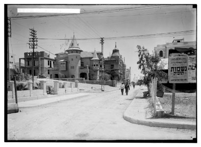 Jewish colonies and settlements. Tel Aviv. Modern building completed LOC matpc.05833
