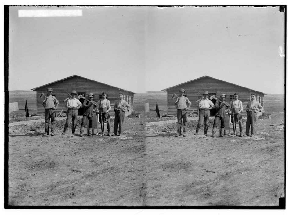 Jewish colonies and settlements. Commencing a Jewish settlement; a camp. Types of settlers LOC matpc.02355
