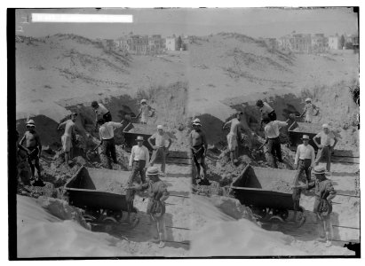 Jewish colonies and settlements. Tel Aviv. Removing sand-dunes LOC matpc.05824