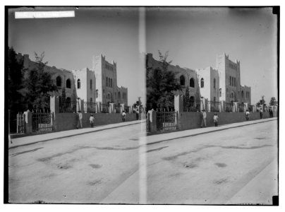 Jewish colonies and settlements. Tel Aviv. The gymnasium LOC matpc.02340