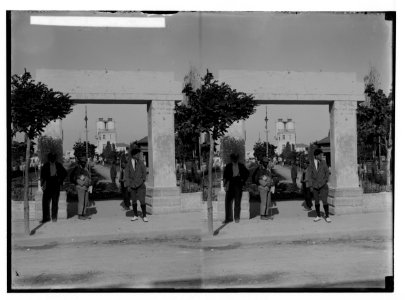 Jewish colonies and settlements. Tel Aviv. Entrance to the public garden LOC matpc.02338